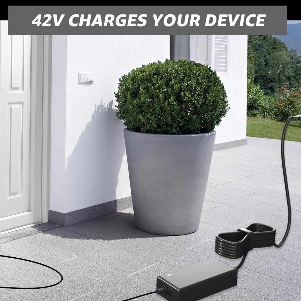 Norward charger held in hand to show compact size and easy portability