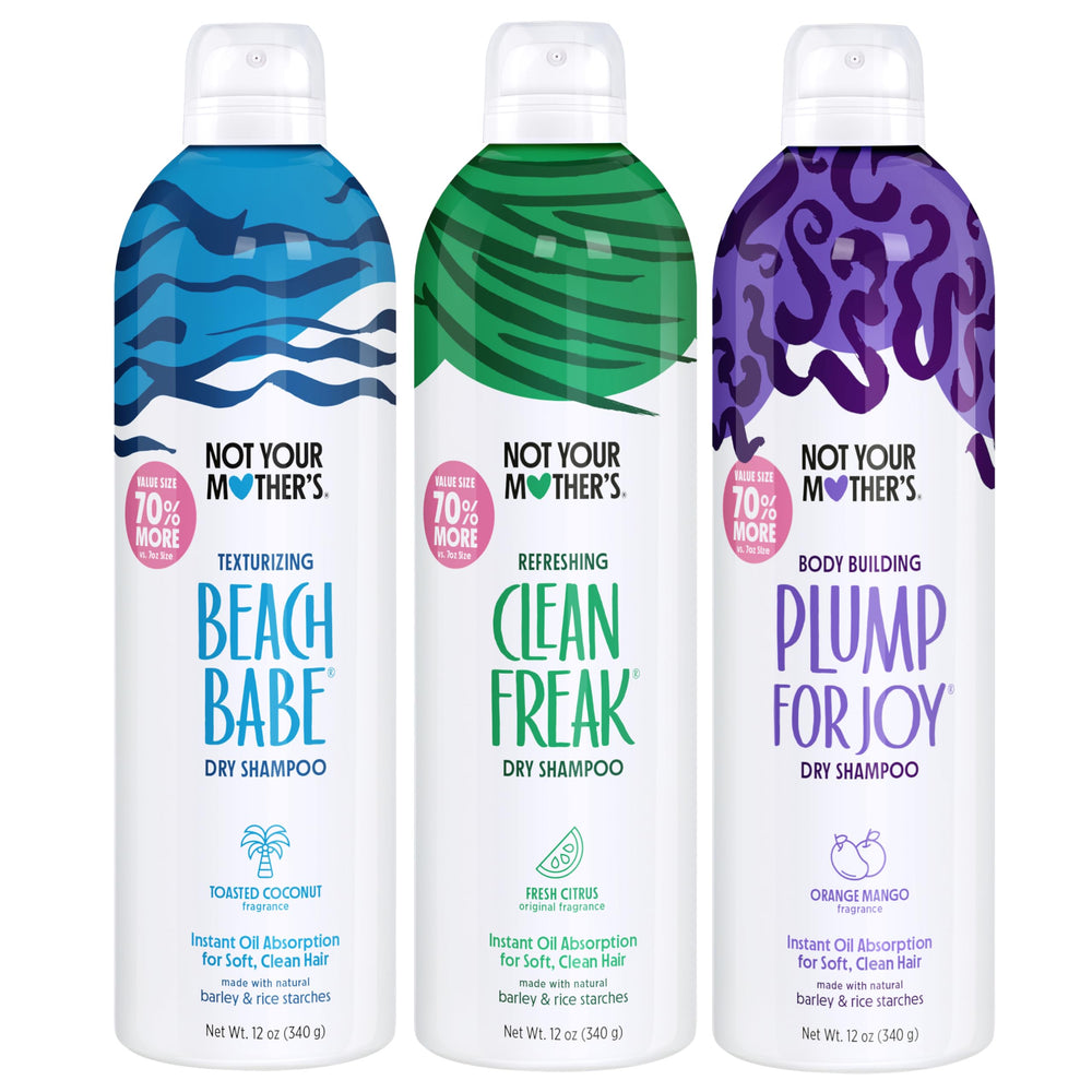 Not Your Mother's front packaging trio showing all three cans and benefit of instant refresh