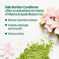 Not Your Mother's Matcha and Apple Blossom ingredients for antioxidant care