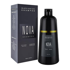 NOVA SHAMPOO front bottle view showing black 500ml label and ease of use