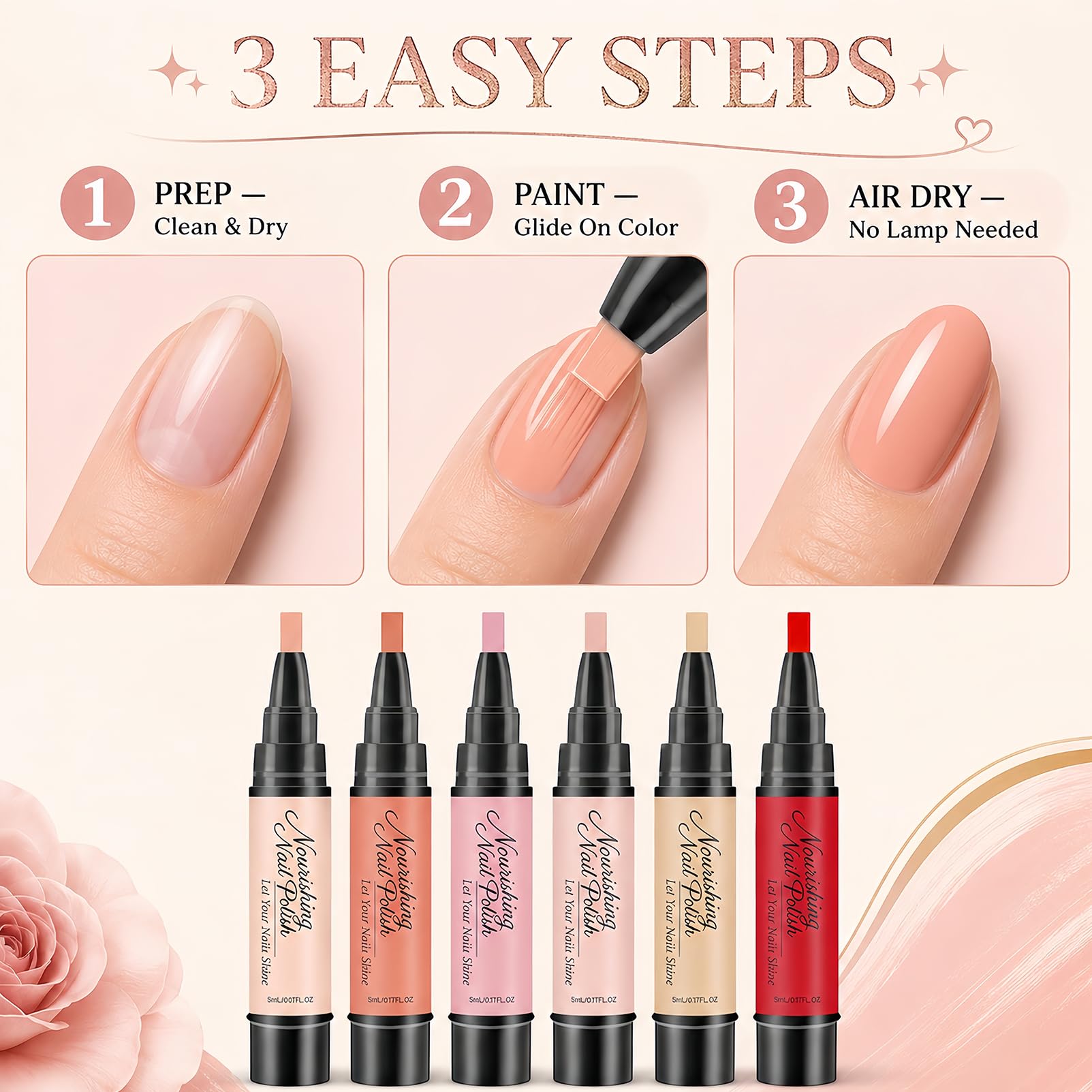 NovaCharm pens stored in a travel pouch illustrating portability and on-the-go touch-ups