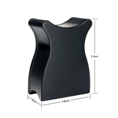 NOVAL foot rest side profile demonstrating raised, ergonomic leg position