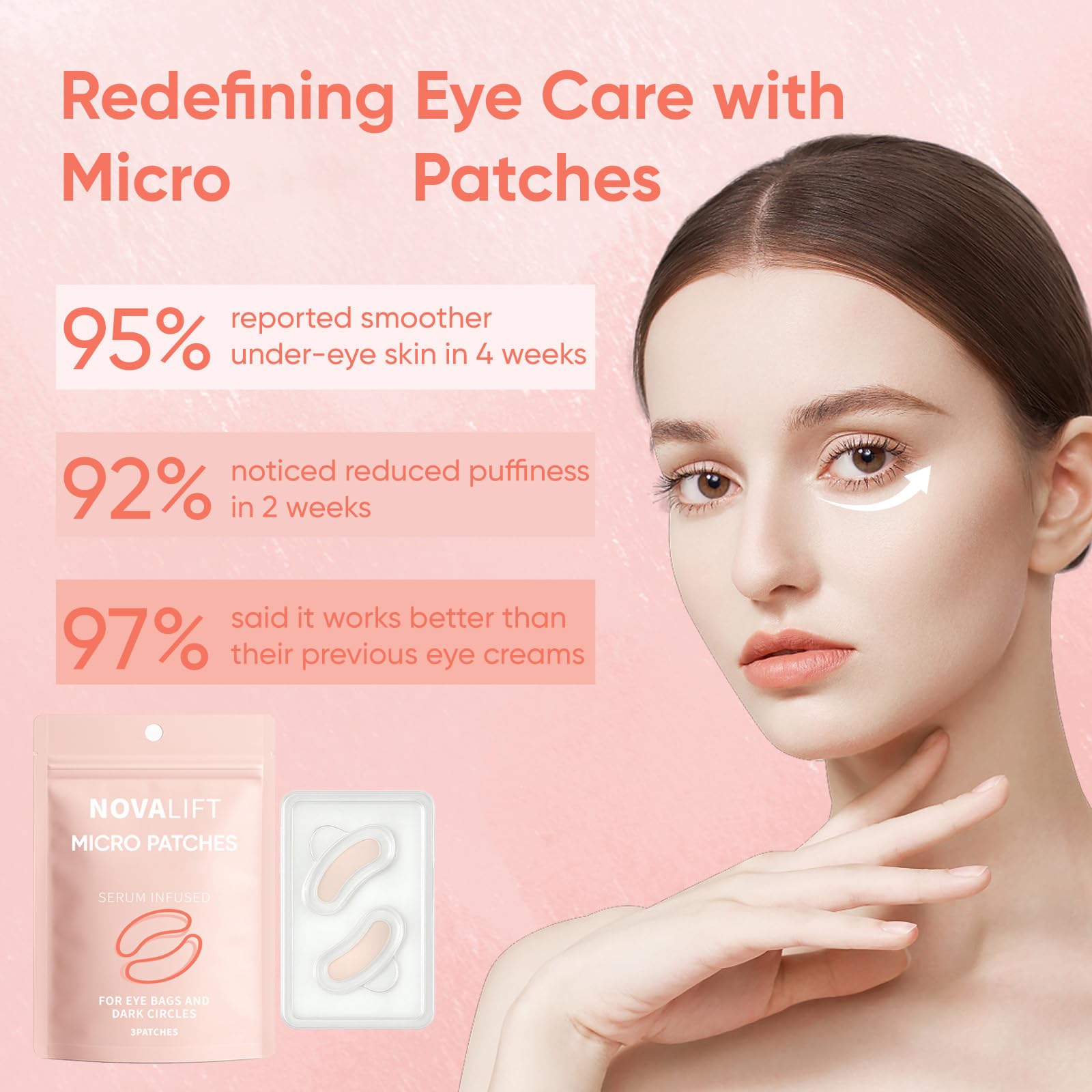 NOVALIFT patch in hand showing compact size and easy portability