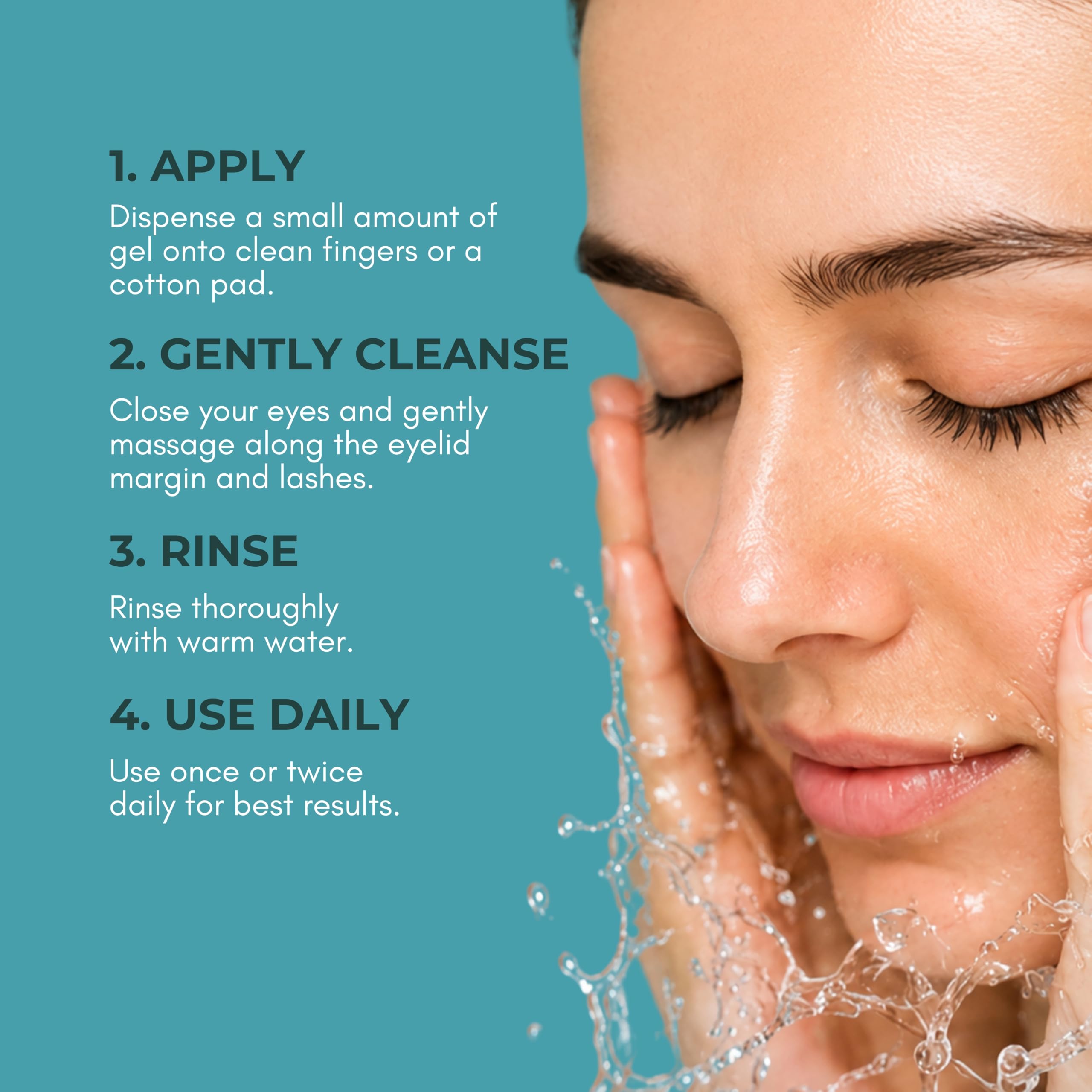NOVEHA ingredients label closeup showing key actives for soothing care