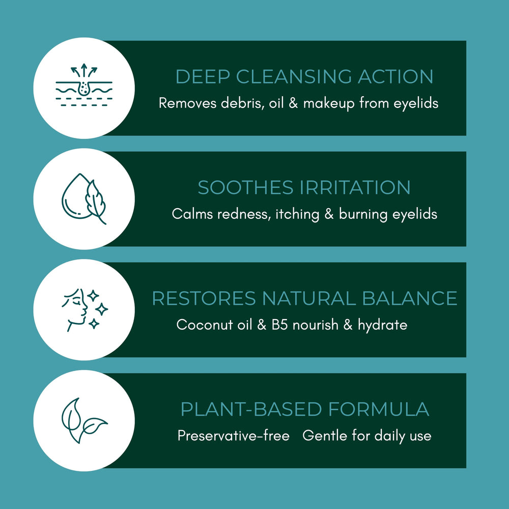 NOVEHA being used along eyelids demonstrating gentle, effective removal