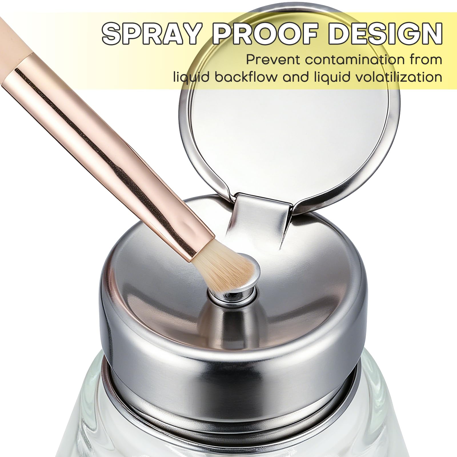Noverlife flip cap open demonstrating clean protection and spill prevention