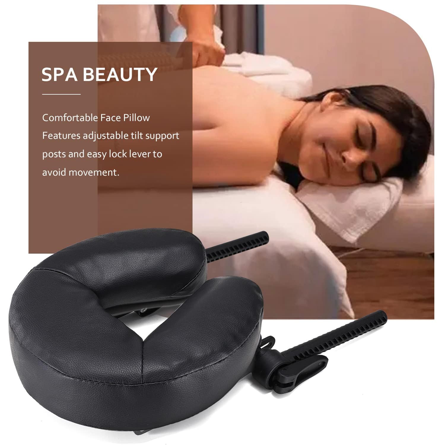 Noverlife mounted on massage table demonstrating secure installation