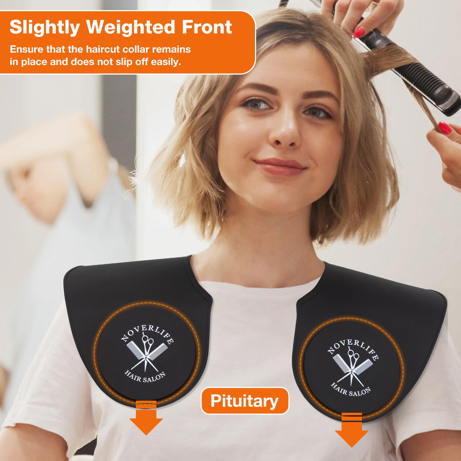 Noverlife weighted front detail illustrating cape stability for precise cuts