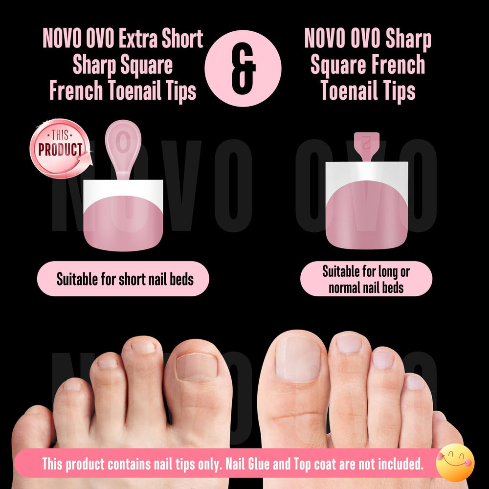 NOVO OVO big toe selection highlighting eight hallux sizes for secure natural fit benefit