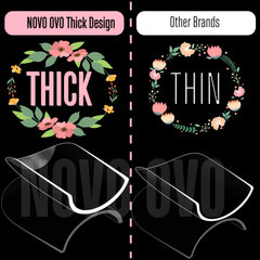 NOVO OVO close-up of thick free edge showing reinforced durability benefit