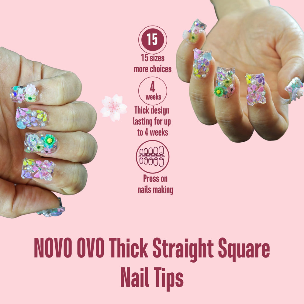 NOVO OVO detailed cuticle end pre-filed to save filing time and prep