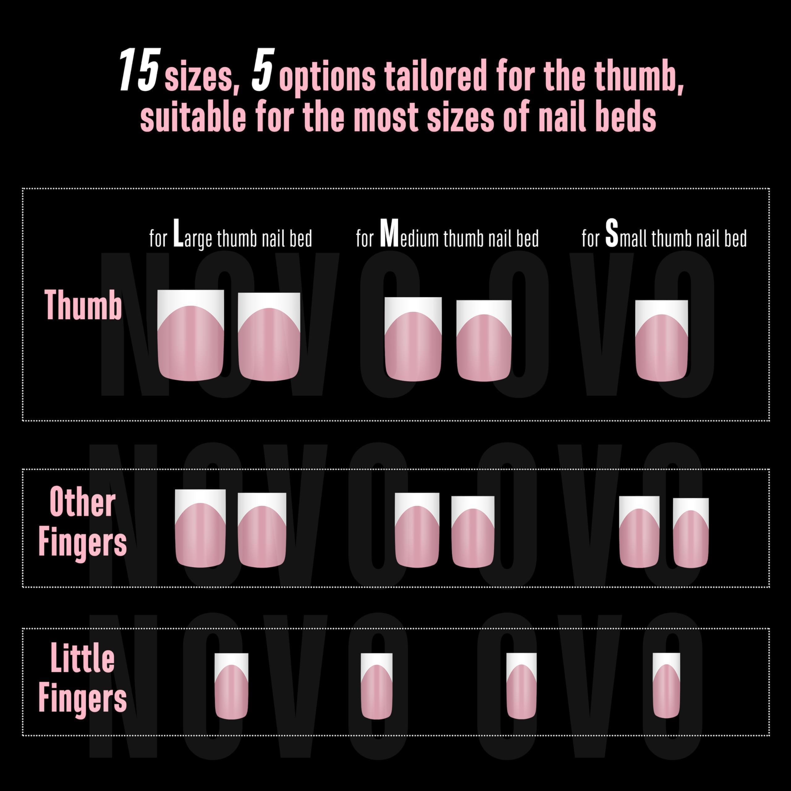 NOVO OVO lifestyle manicure wear shot showing stylish short square nails