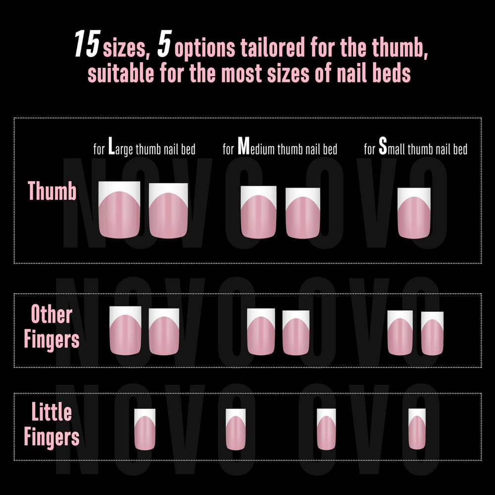 NOVO OVO lifestyle manicure wear shot showing stylish short square nails