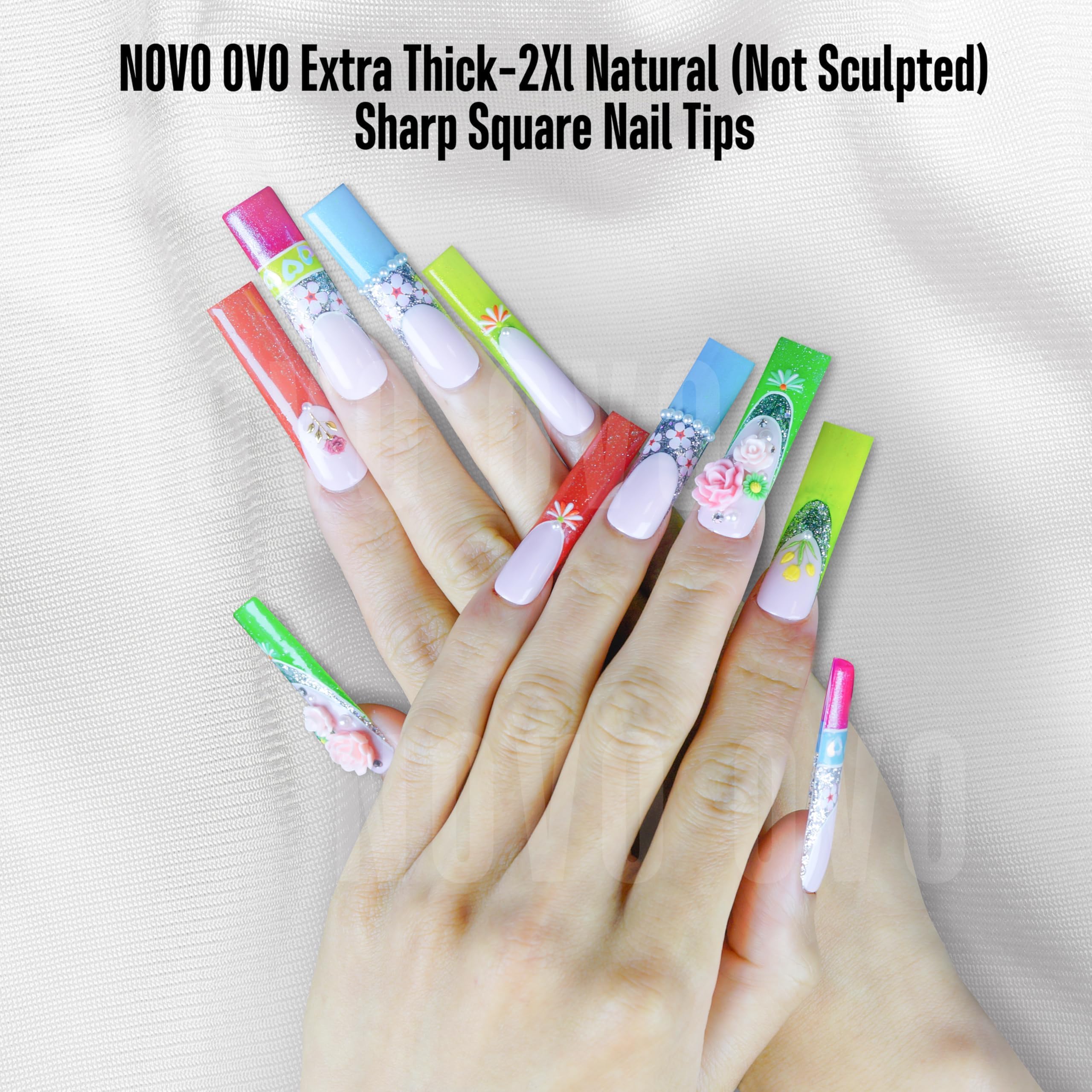 NOVO OVO spread of 15 sizes demonstrating fit options for every nail