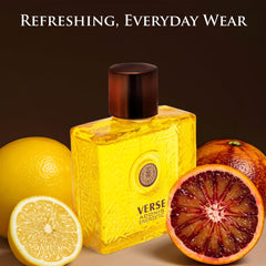 NovoGlow label close-up showing fragrance name and ingredient highlights