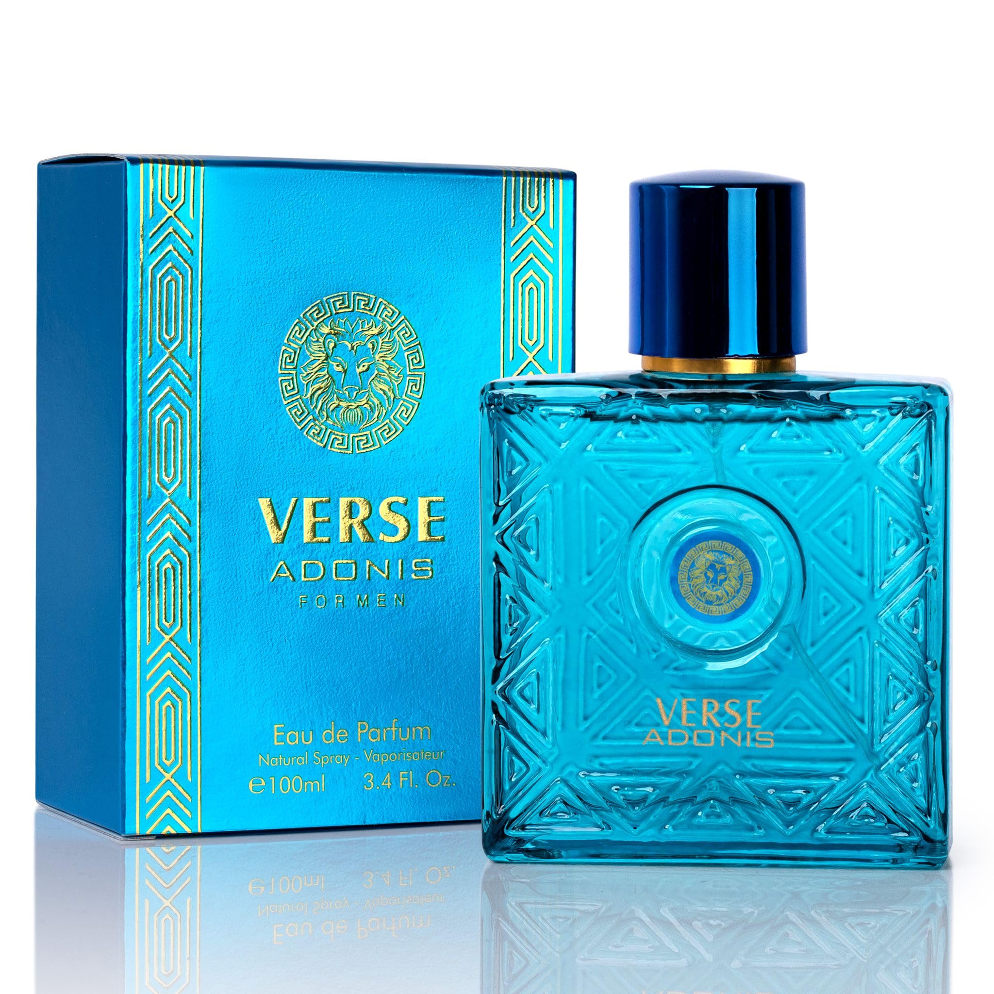 NovoGlow Verse Adonis front bottle showing elegant design and confident look