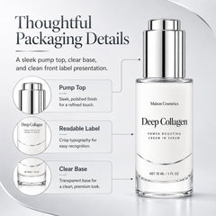 NOWATA MIREVA label and dispenser close-up highlighting ingredient clarity