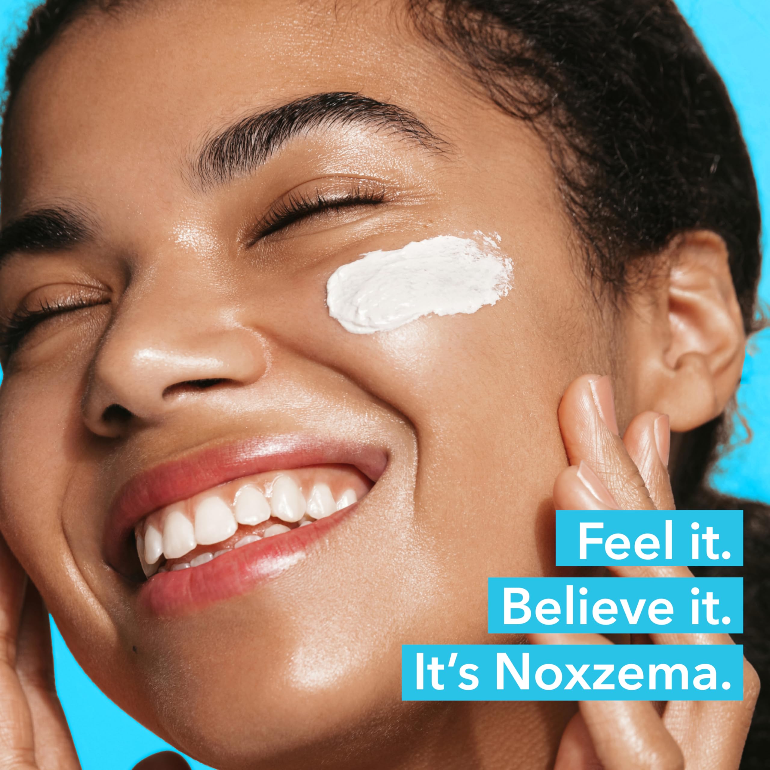 Noxzema on bathroom shelf suggesting daily skincare routine benefit