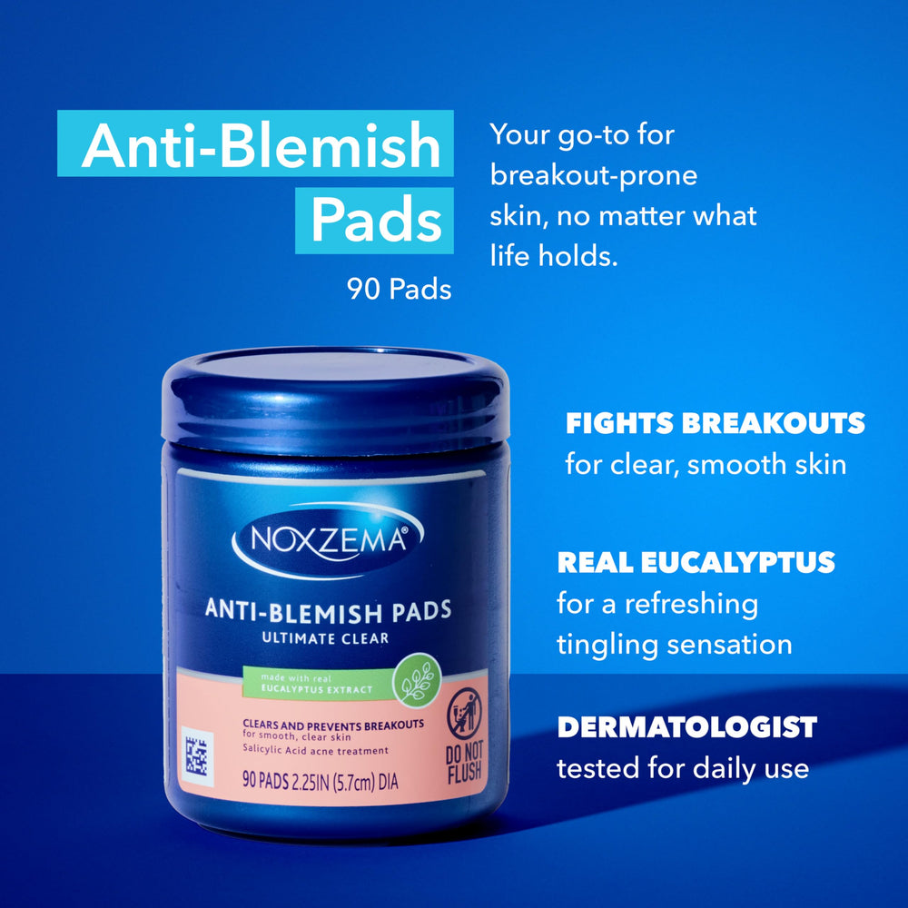 Noxzema pad close-up texture highlighting gentle exfoliation