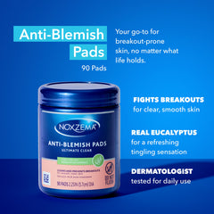 Noxzema pad close-up texture highlighting gentle exfoliation
