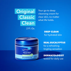 Noxzema cream texture close-up showing smooth hydrating formula
