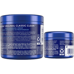Noxzema travel jar open revealing creamy texture for easy application