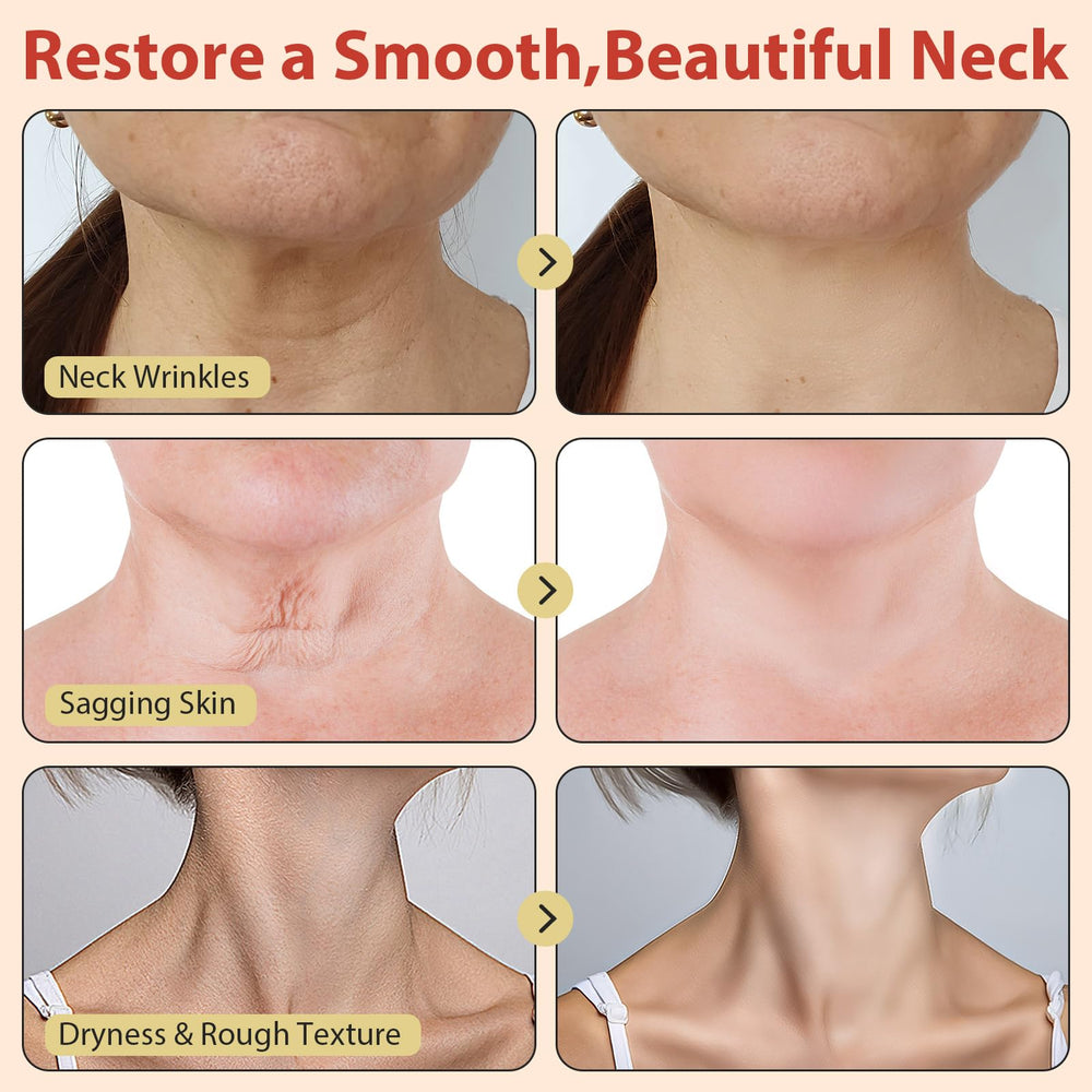 NQINQI conceptual before and after neck visualization showing improvement