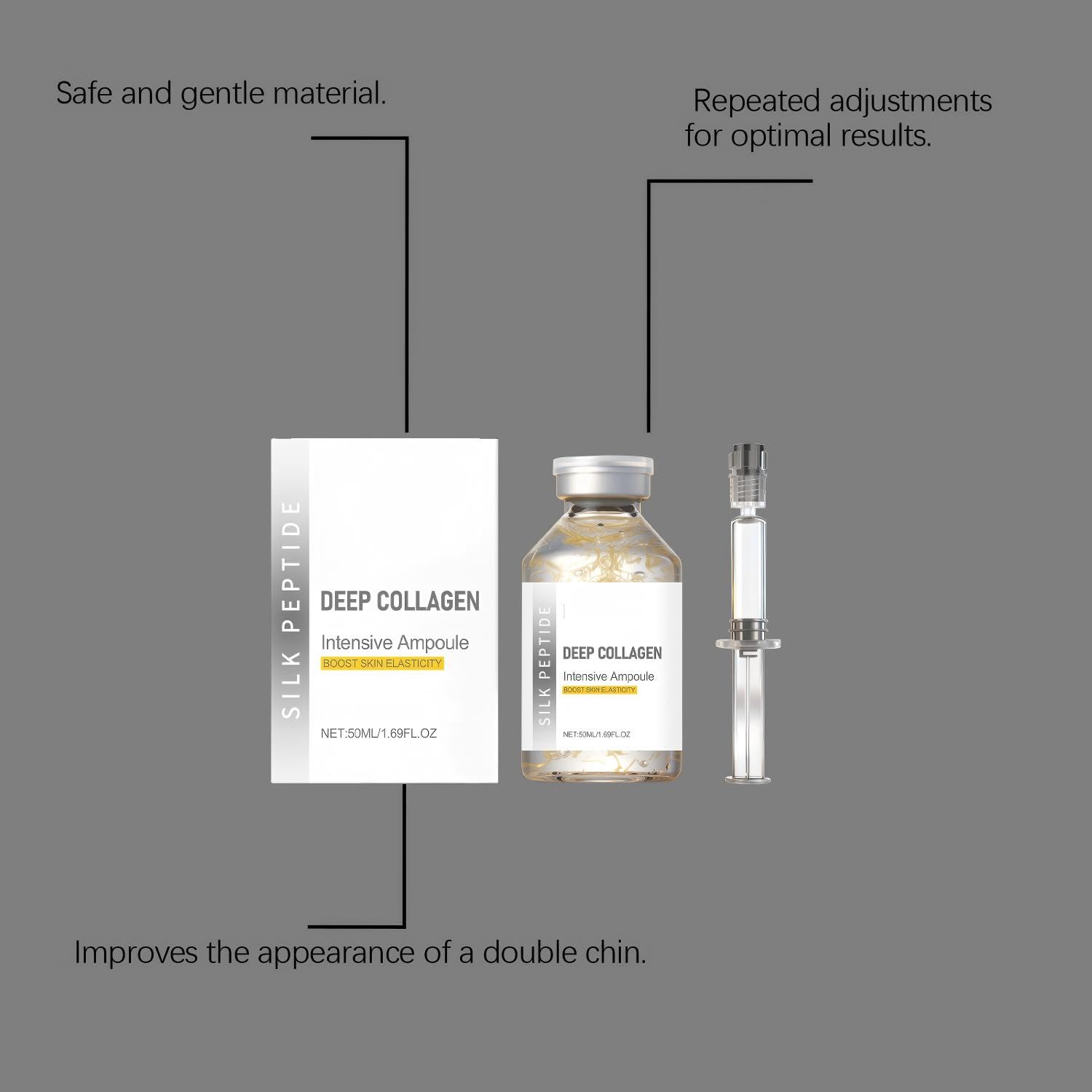NTYNLe before and after scale comparison, highlights visible firming effect