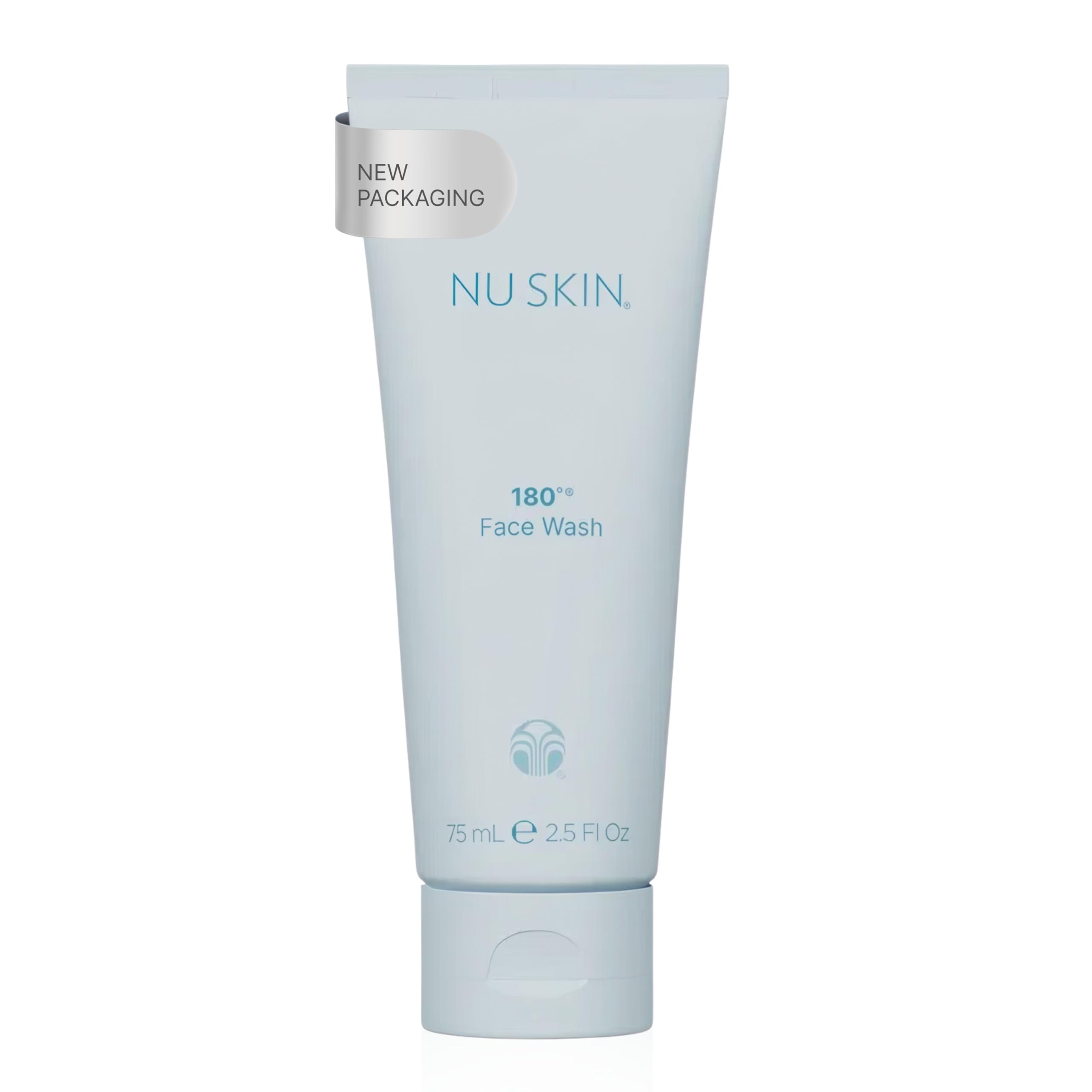 Nu Skin 180° front packaging showing product and benefits