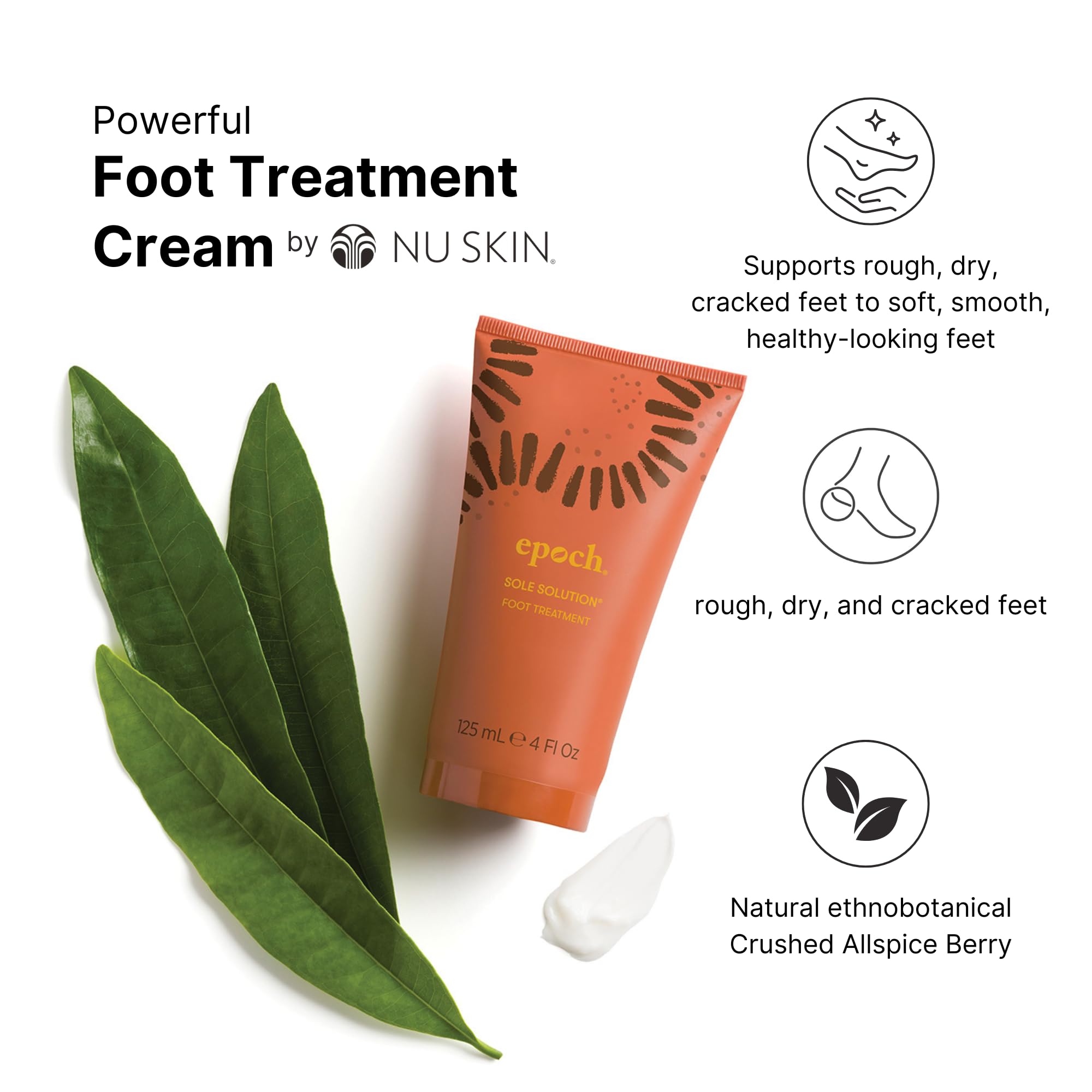 Nu Skin cream on hand demonstrating easy application and fast absorption