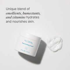 Nu Skin close-up of creamy texture demonstrating smooth hydration benefits