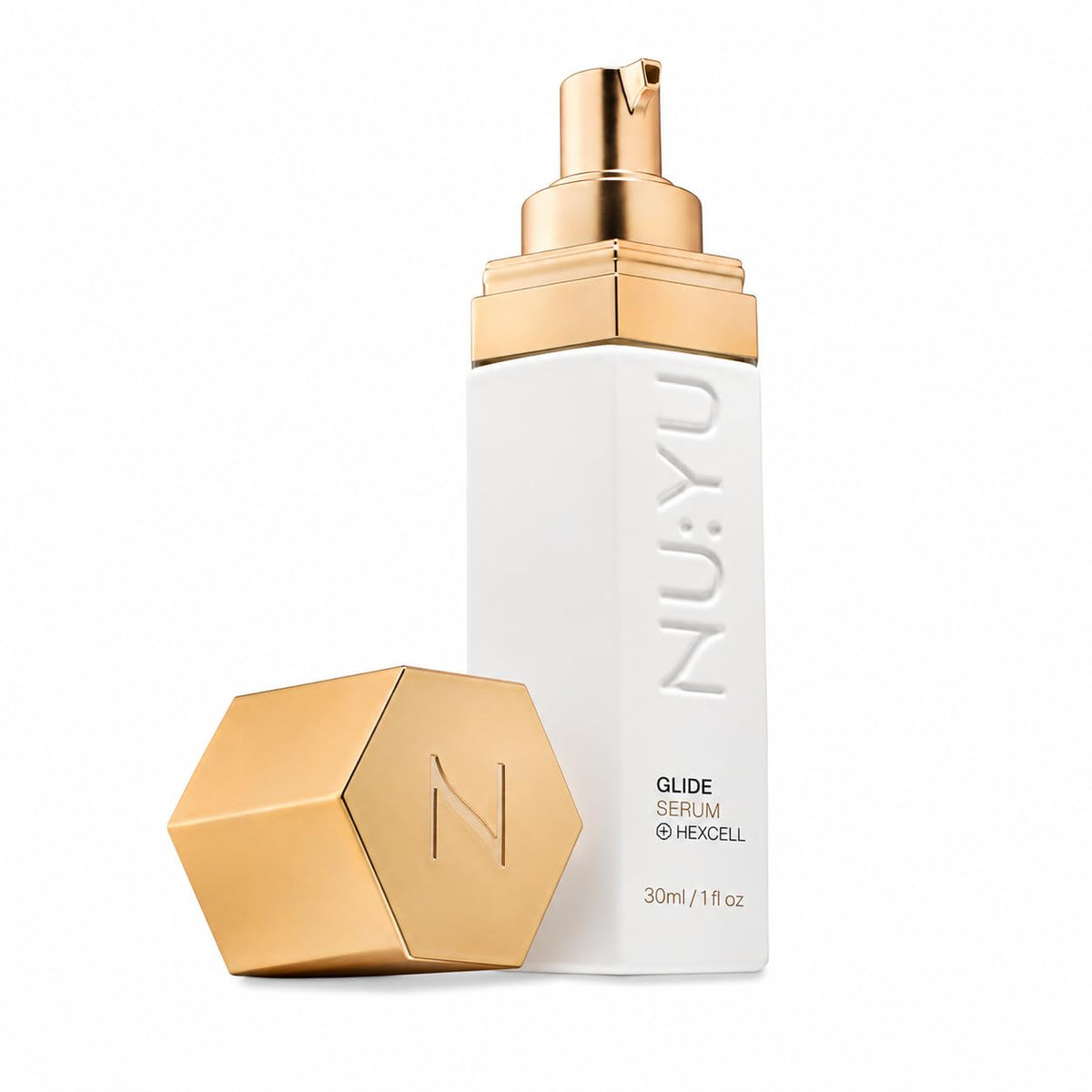 Nu Yu Skin front packaging showing product and benefit of targeted post-removal care