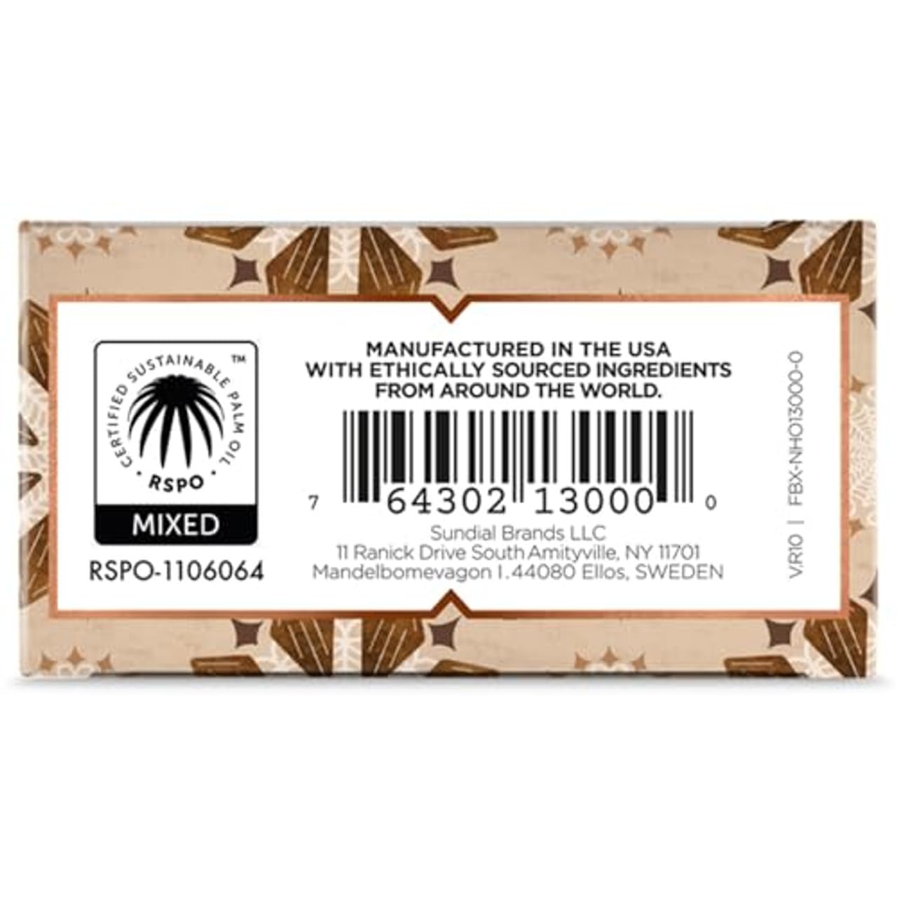 Nubian Heritage 5 ounce bar beside ruler showing real size and portability