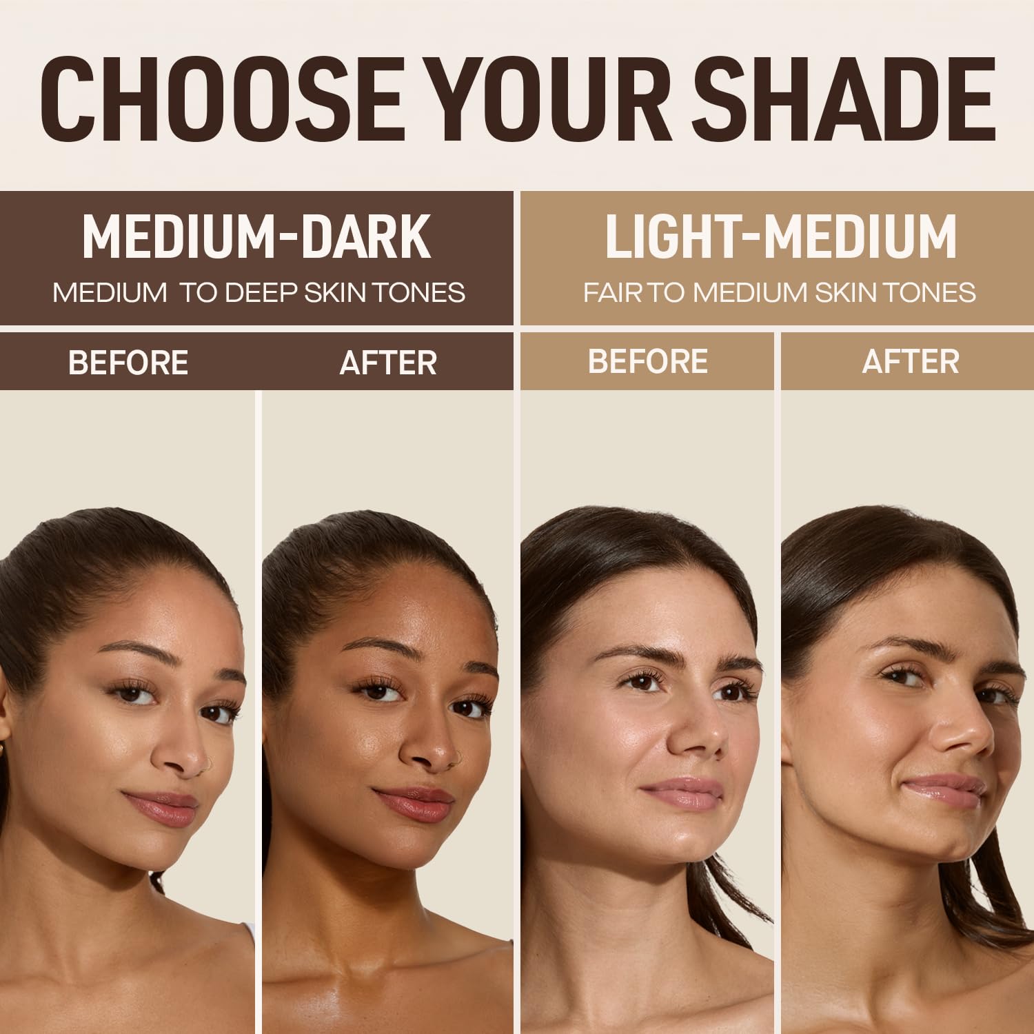 Nuda after six hours showing natural medium-to-dark bronze development