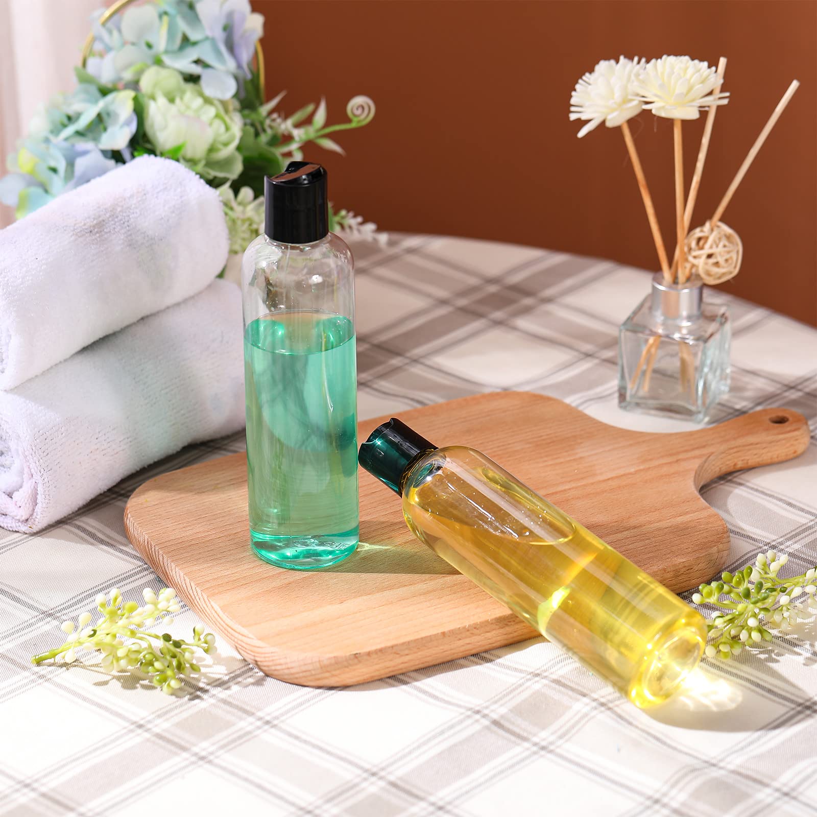 Nuenen bottles packed inside a toiletry bag for easy travel