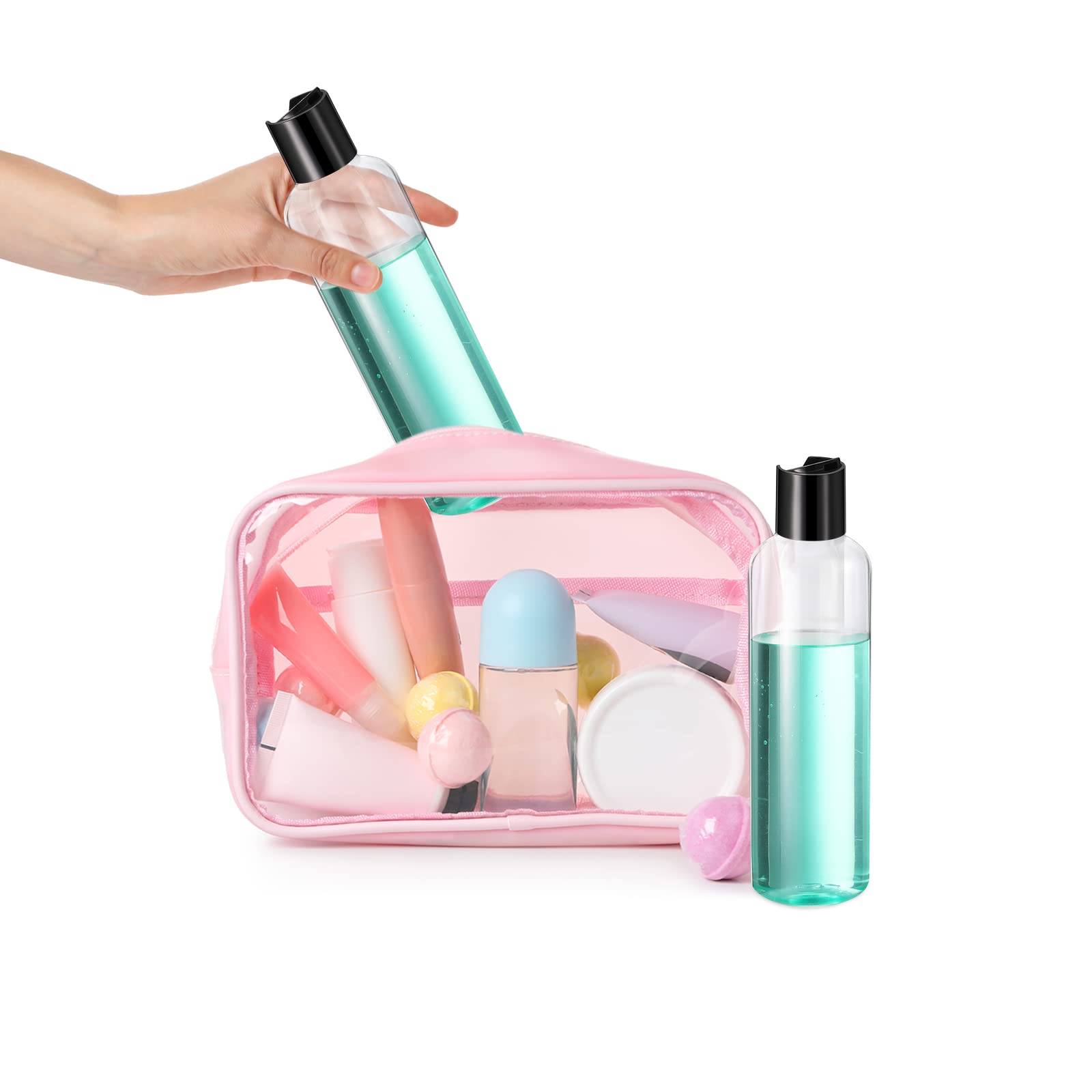 Nuenen bottle held in hand to show size and packing benefit