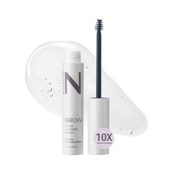 NULASTIN bottle front packaging showing product and benefit of fuller brows