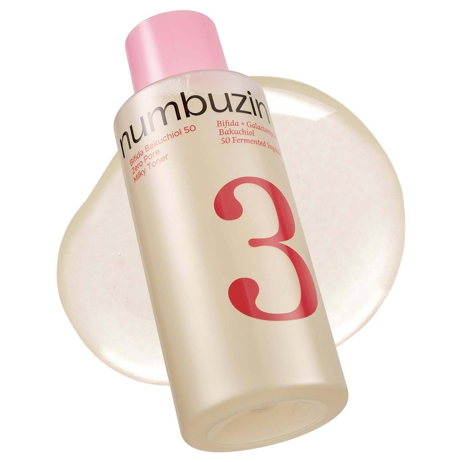 numbuzin front packaging showing bottle and label benefits