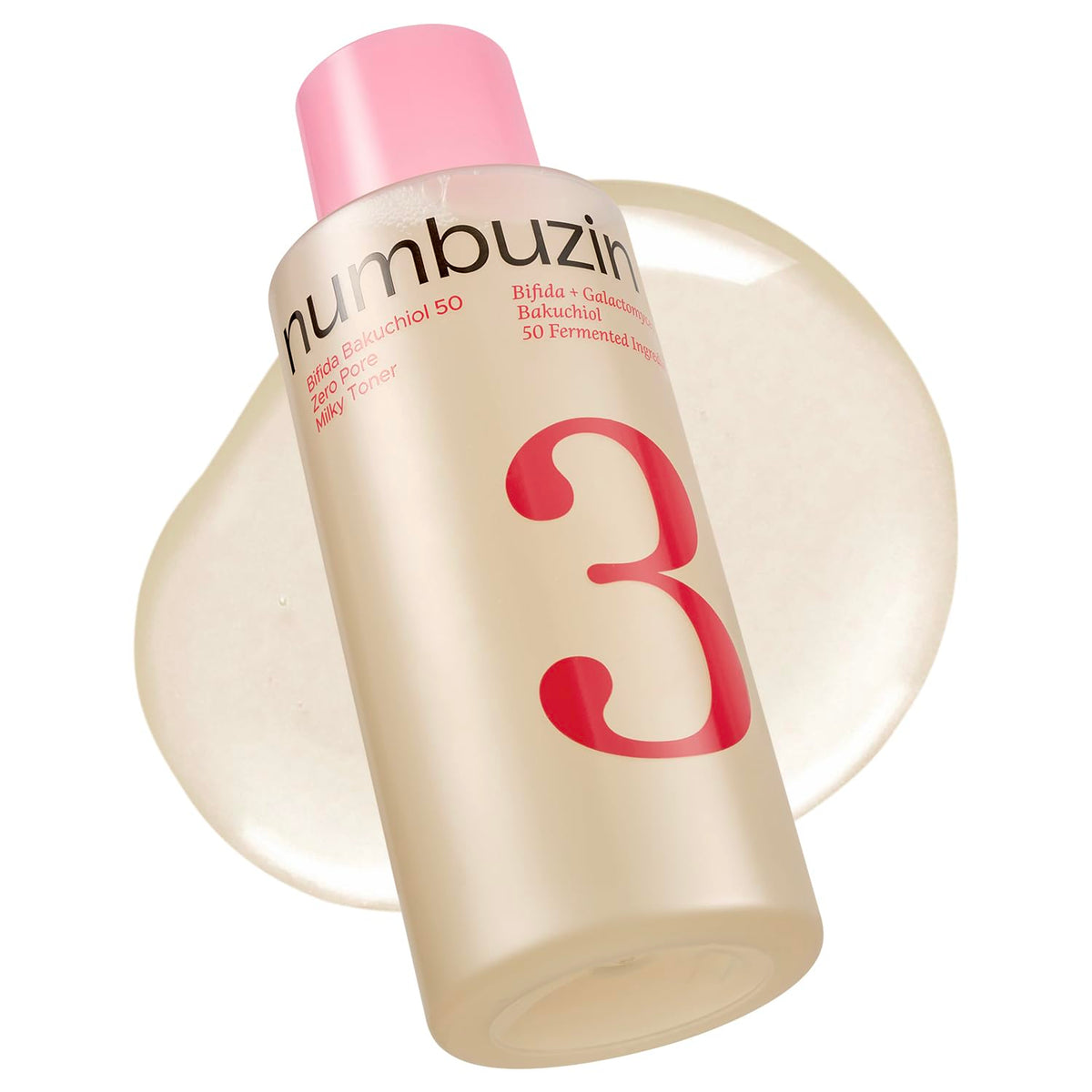 numbuzin front packaging showing bottle and label benefits