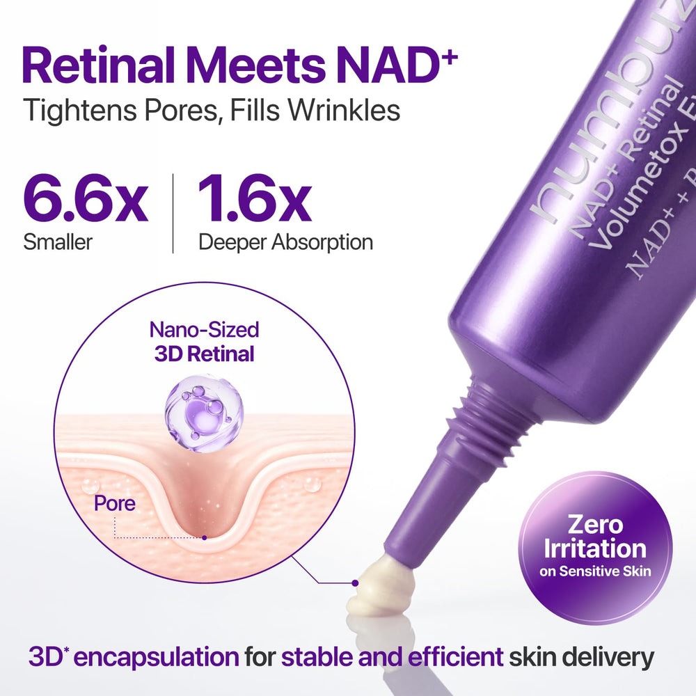 numbuzin used across full face illustrating multi-use anti-aging benefit