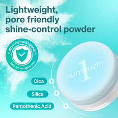 numbuzin open jar powder texture highlighting fine silica for smooth skin