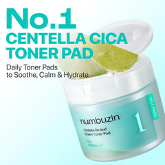 numbuzin pad double-sided closeup showing texture for soothing and hydration