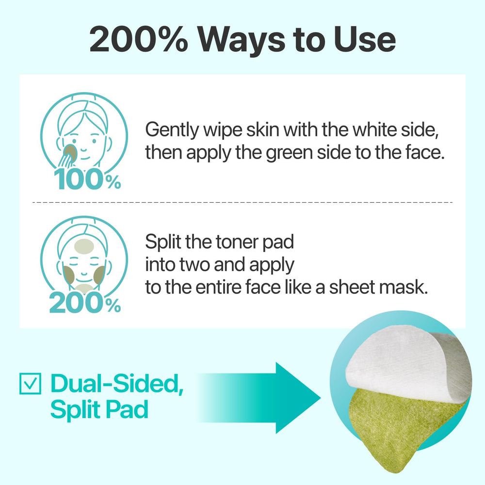 numbuzin pads held in hand to show true size and daily routine ease