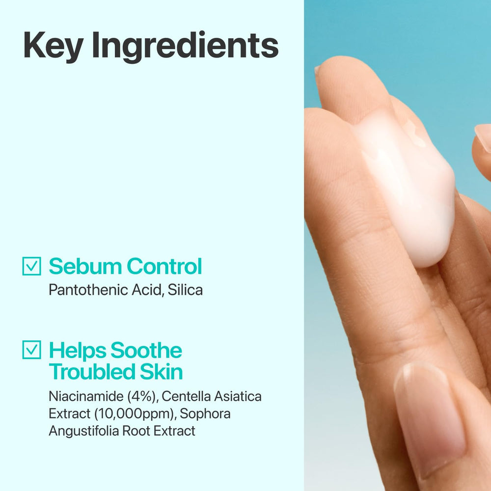 numbuzin used as spot treatment on blemish showing calming effect