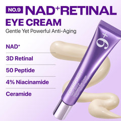 numbuzin cream dispensed on fingertip highlighting smooth retinal texture