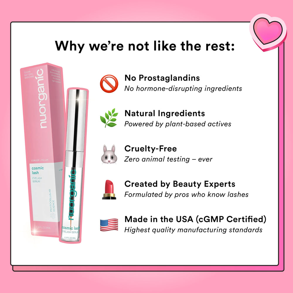 NuOrganic label close-up listing key actives benefit: transparent ingredient info