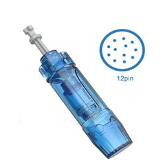 Nuprad close-up of 12-pin needle head for uniform coverage benefit