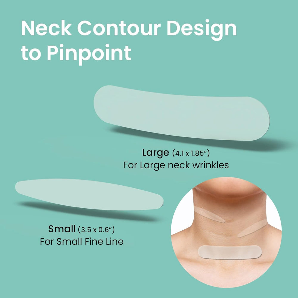 NURIVE neck patch on model illustrating wrinkle support and fit