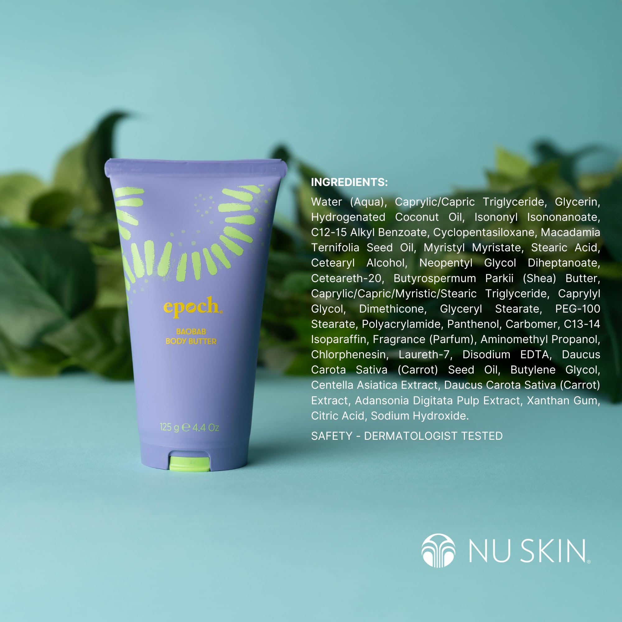 Nu Skin Epoch Baobab close-up of cream texture showing rich, emollient consistency