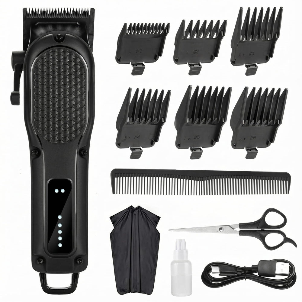 NUTCORE front view of clippers showing controls and compact profile for easy handling